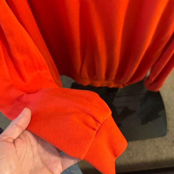 Nike Women's Vibrant Orange Cowl Neck Sweater - Picture 2 of 5